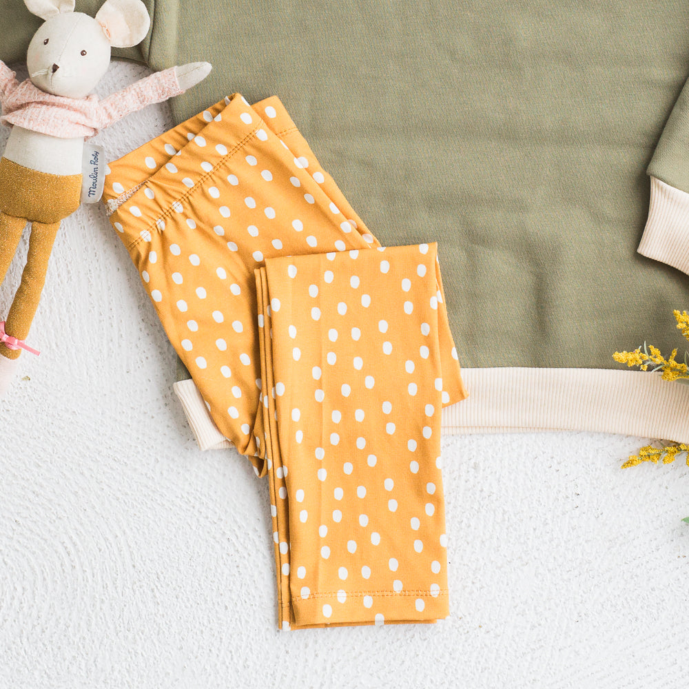 Leggings - Ochre Dots