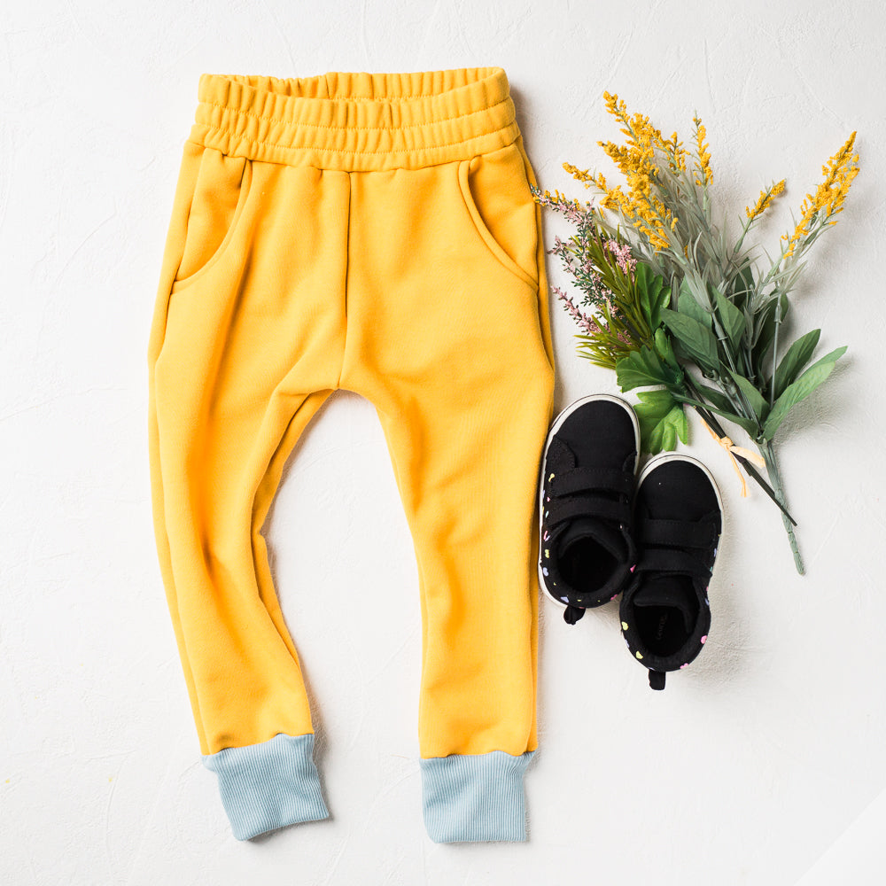 Sunshine Yellow Slim Joggers