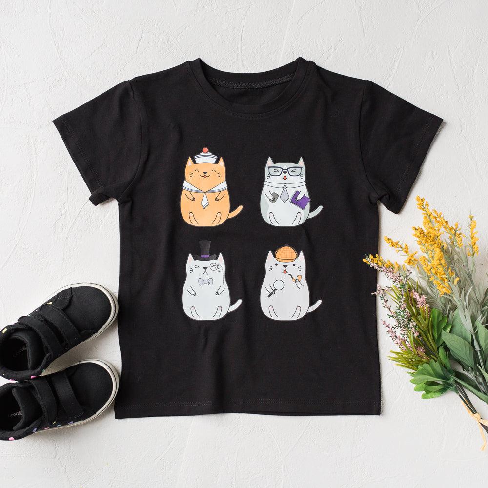 Cats in Costumes Tee - Black