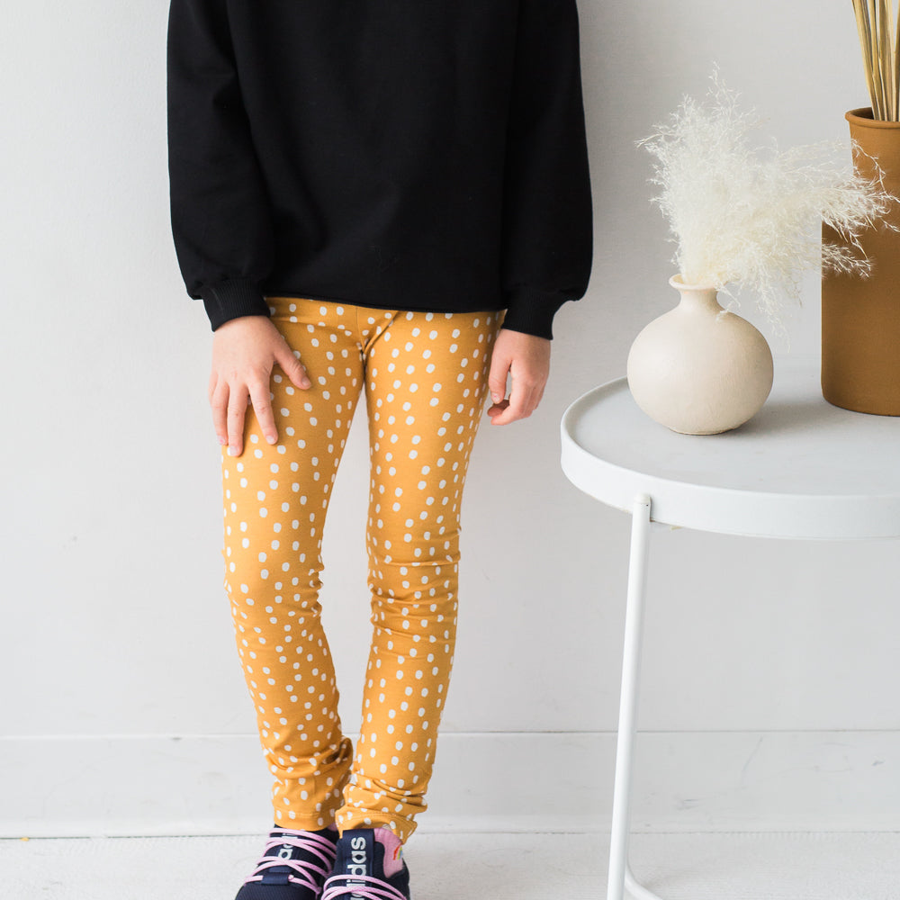 Leggings - Ochre Dots