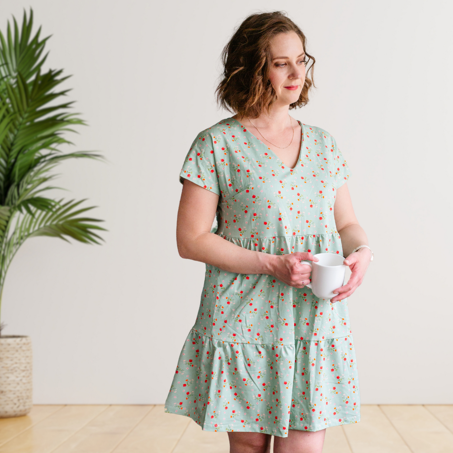 Adult Tiered Dress 3/4 Sleeve *Pre-Order*