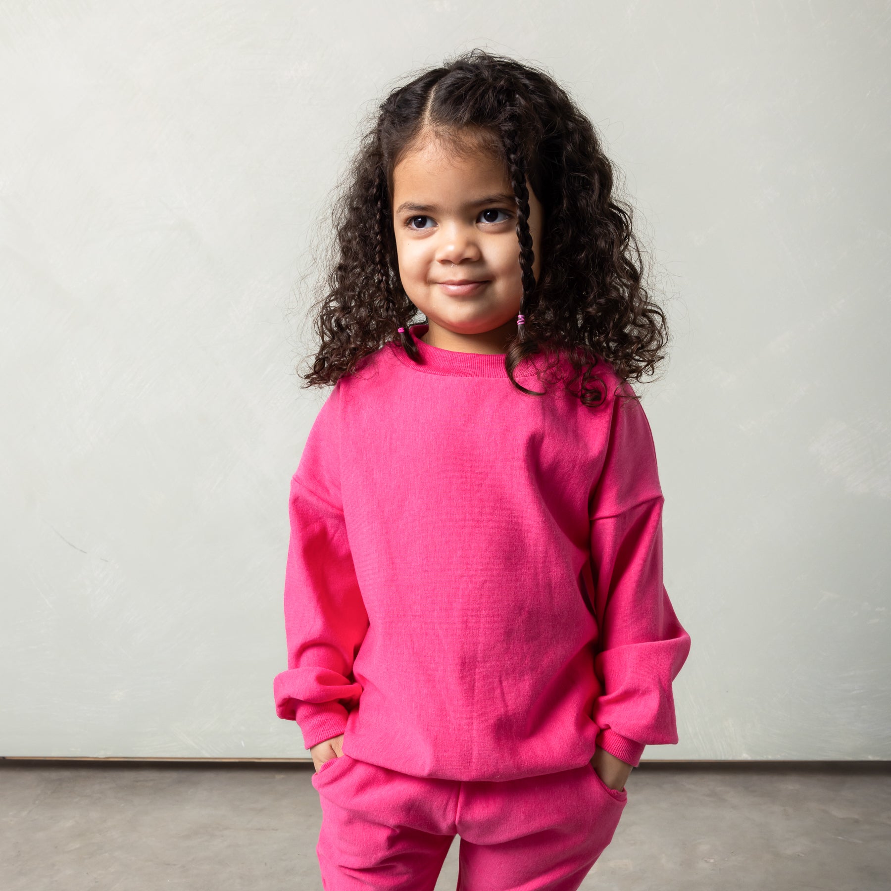 Oversized Crew - Hot Pink *Made to Order* – Peanut and Bumble