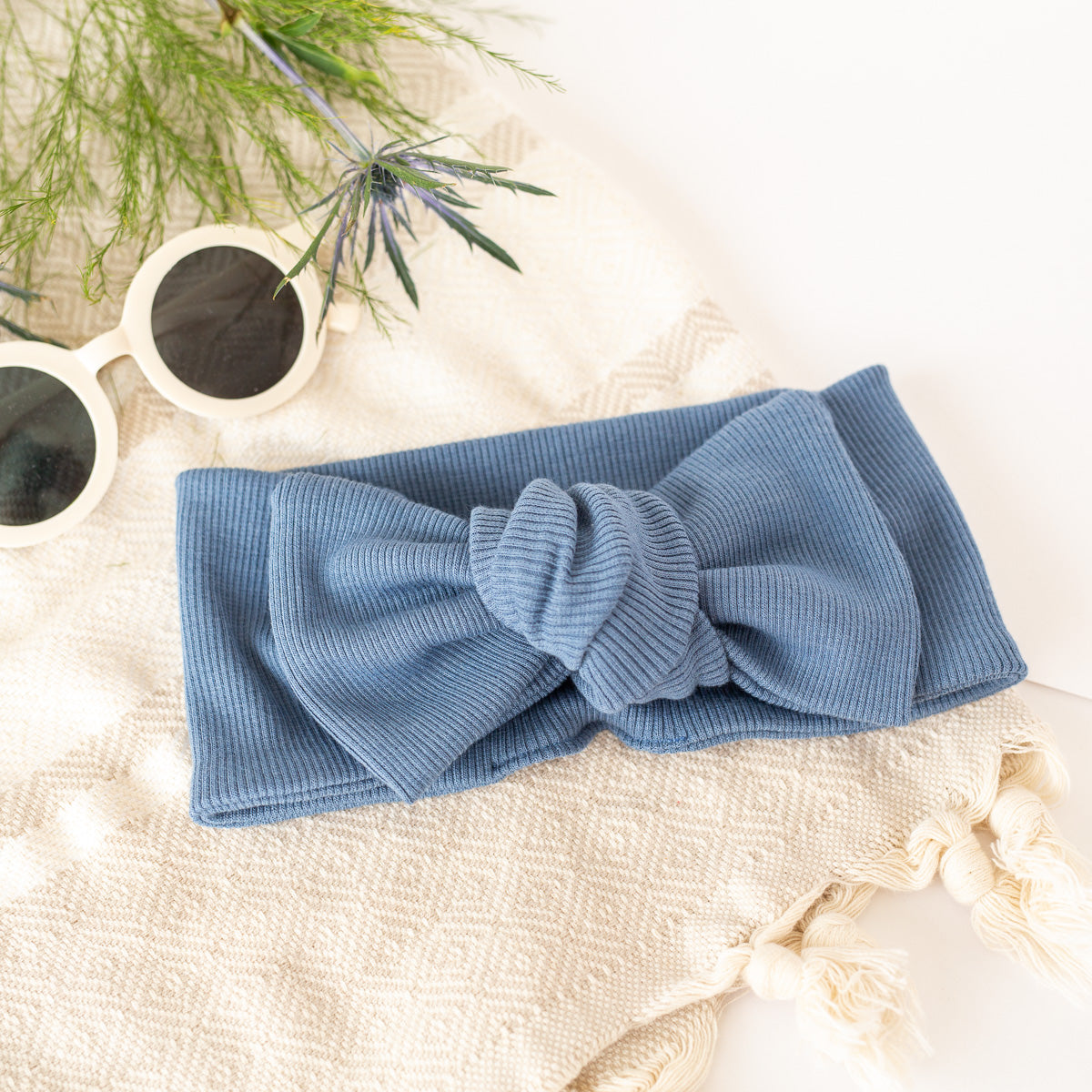 Sapphire Bow Headband