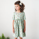 Mint Floral Dress