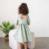 Mint Floral Dress