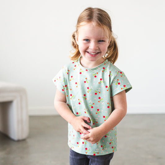 Mint Floral Tee