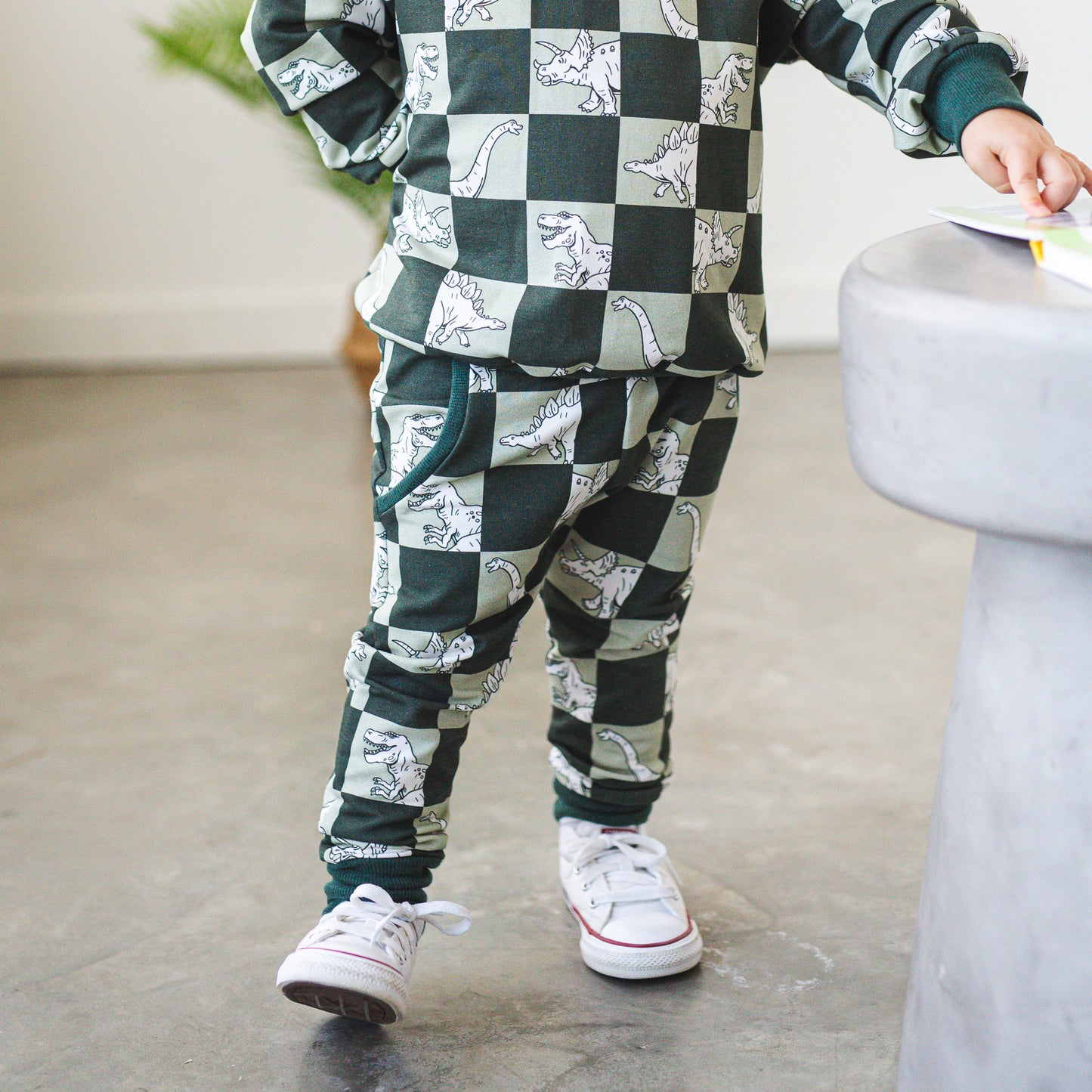 Essential Joggers - Checked Dinos