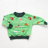 Oversized Crew - Cheery Christmas Santas