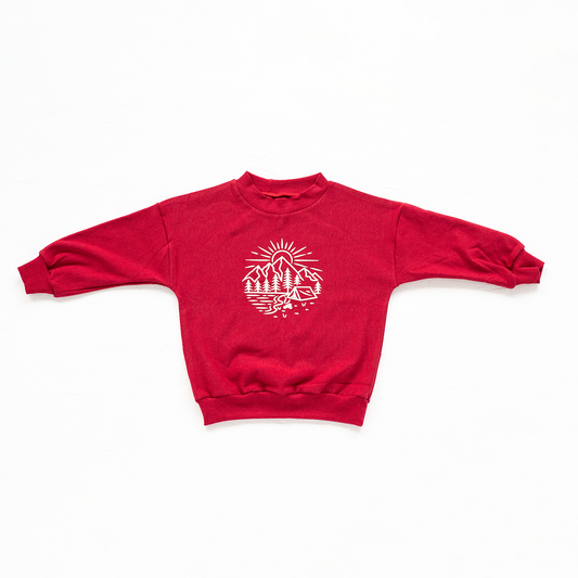 Camp Oversized Crew - Red