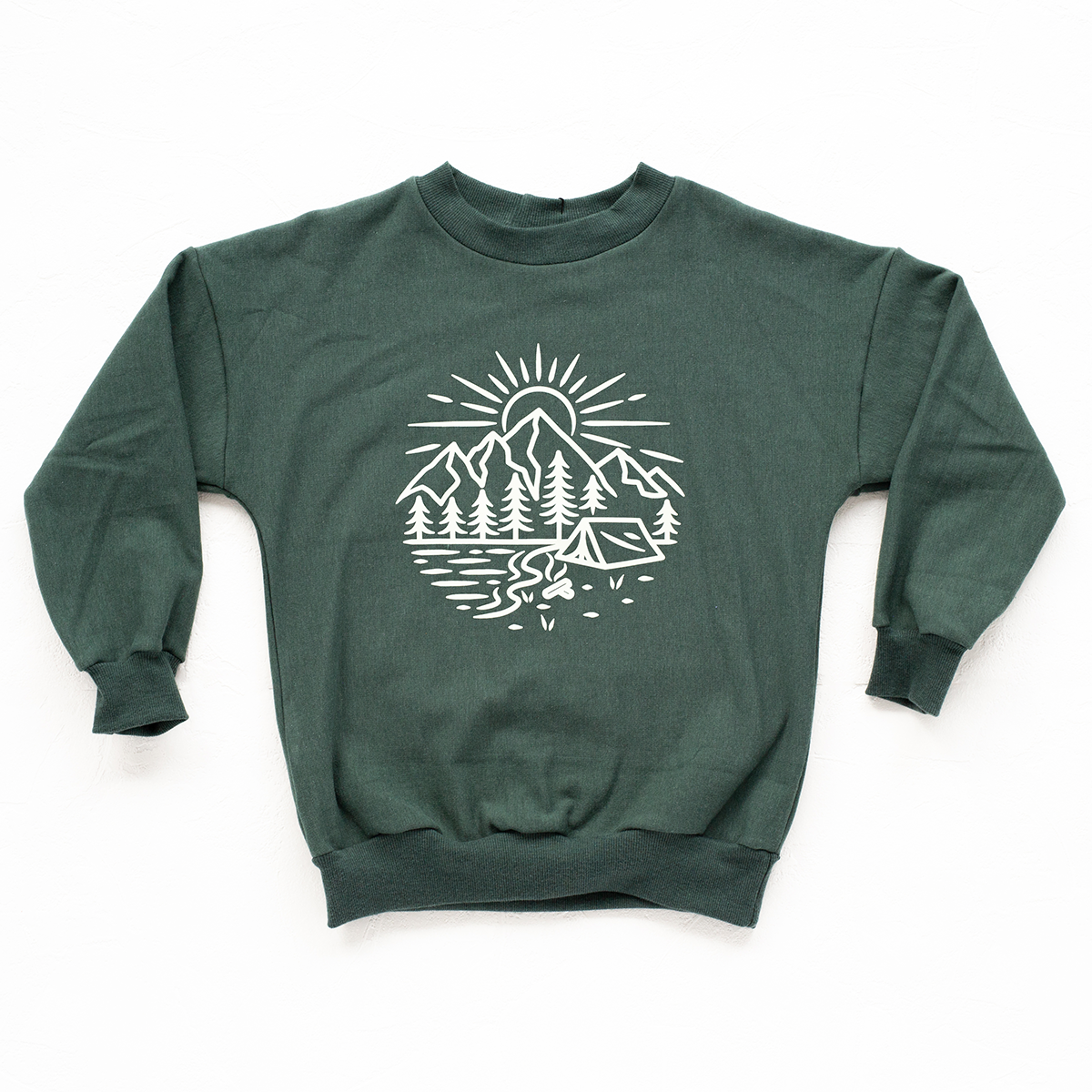 Camp Oversized Crew - Pine