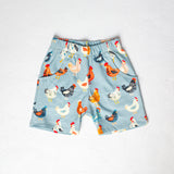 Cheerful Chickens Shorts (with pockets)