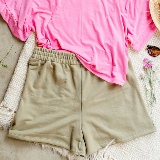 Olive Adult Essential Shorts
