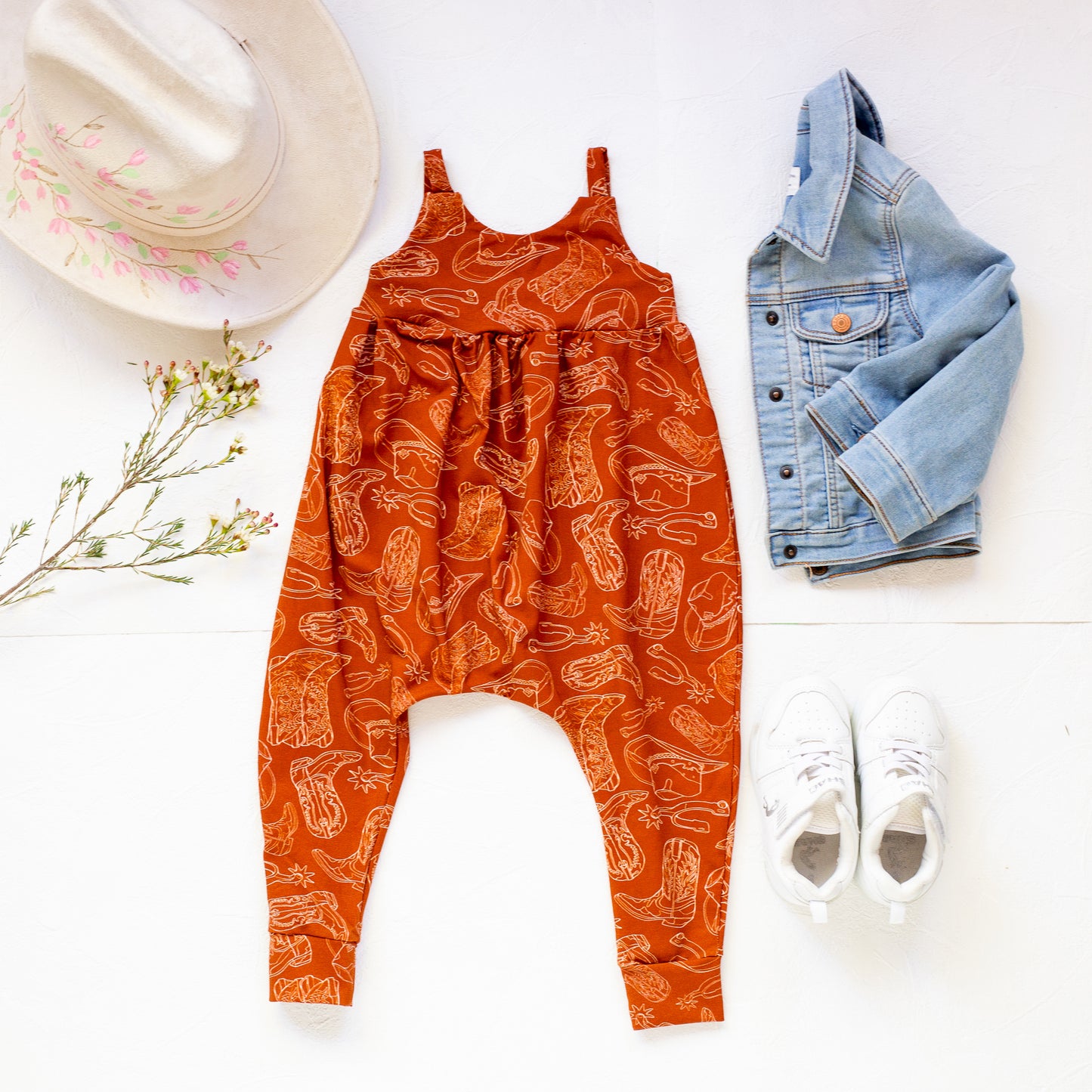 Rust Rodeo Romper